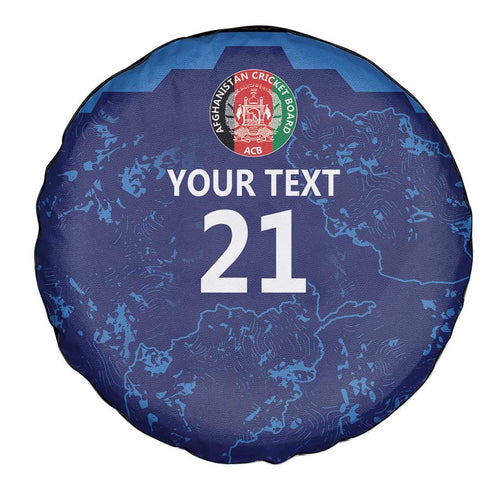 Afghan Atalans Cricket Custom Spare Tire Cover Afghanistan Map with Sporty Style