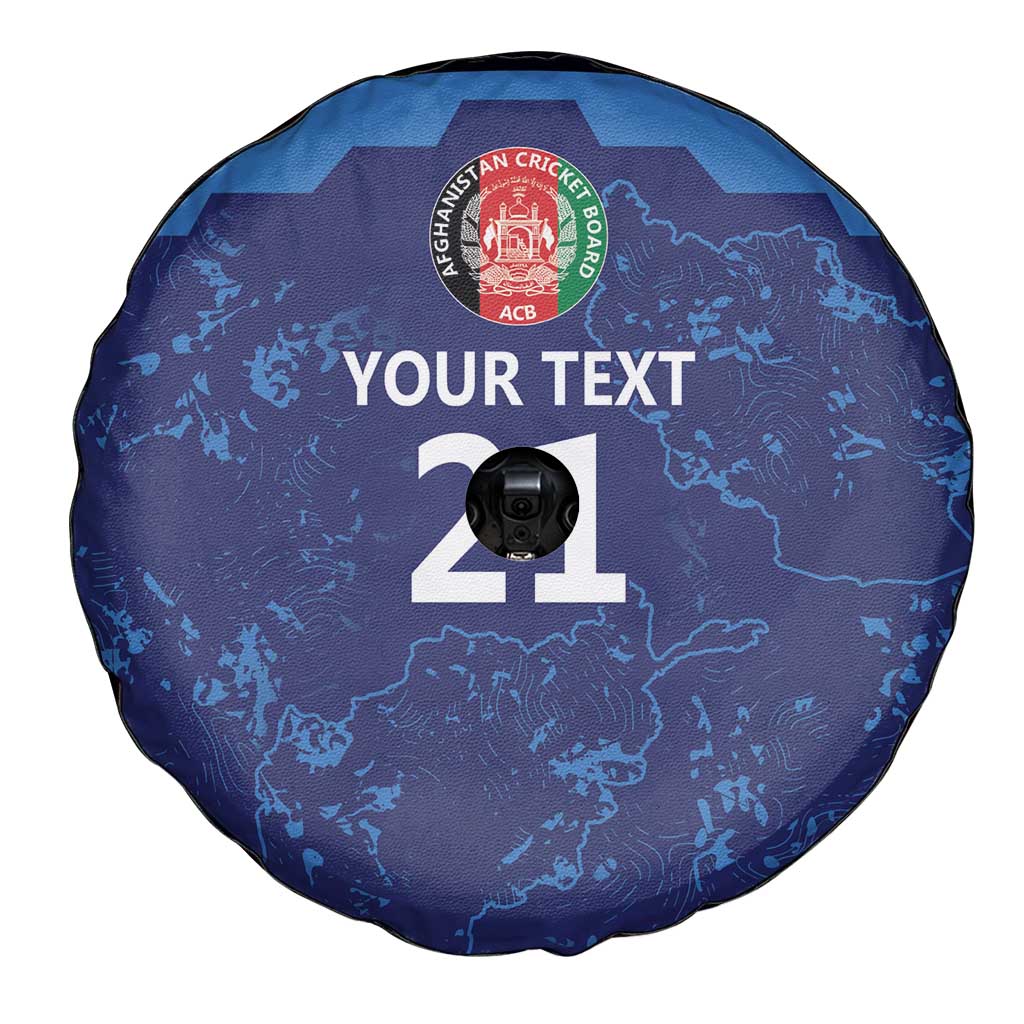 Afghan Atalans Cricket Custom Spare Tire Cover Afghanistan Map with Sporty Style