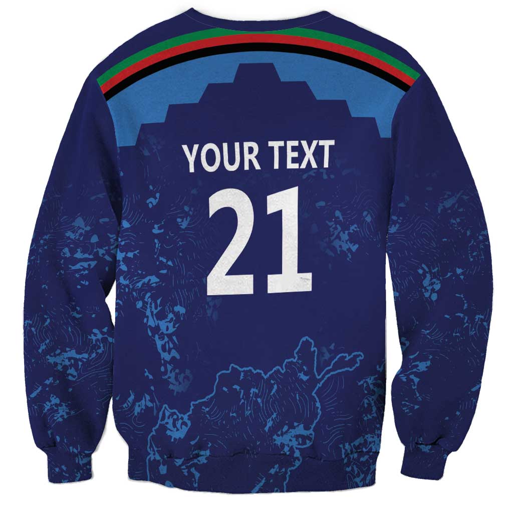 Afghan Atalans Cricket Custom Sweatshirt Afghanistan Map with Sporty Style
