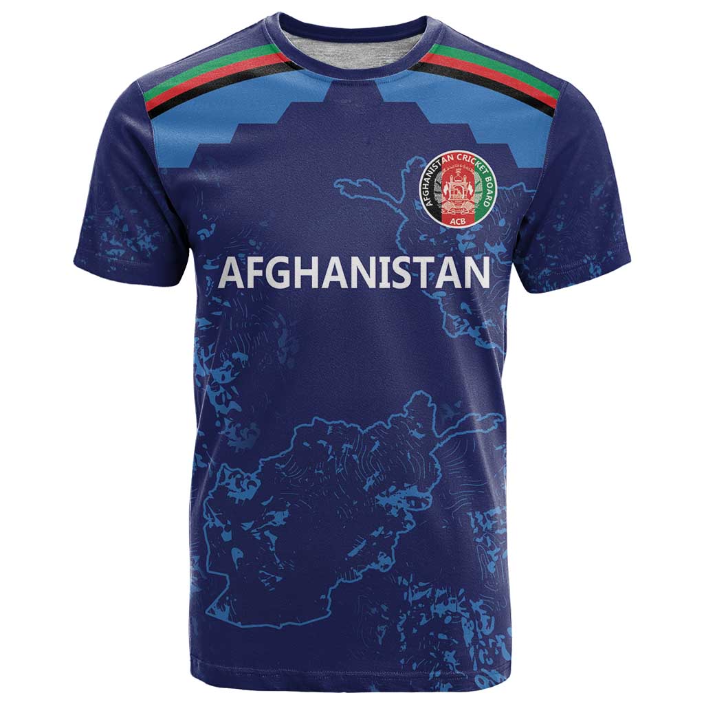 Afghan Atalans Cricket Custom T Shirt Afghanistan Map with Sporty Style
