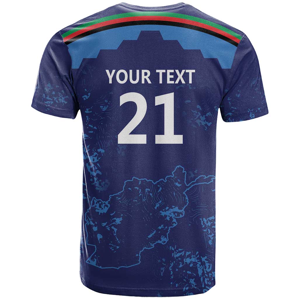 Afghan Atalans Cricket Custom T Shirt Afghanistan Map with Sporty Style