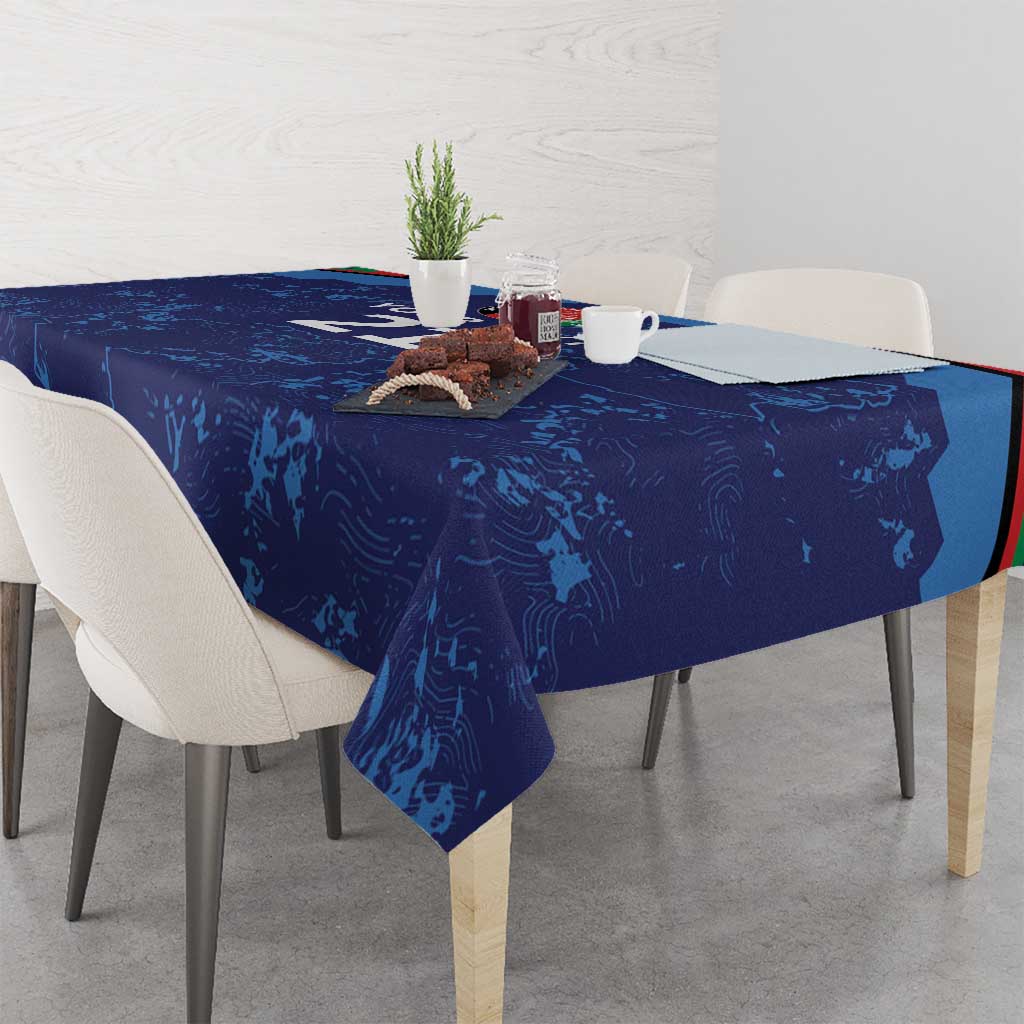 Afghan Atalans Cricket Custom Tablecloth Afghanistan Map with Sporty Style