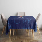 Afghan Atalans Cricket Custom Tablecloth Afghanistan Map with Sporty Style