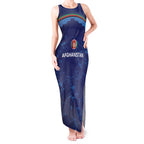 Afghan Atalans Cricket Custom Tank Maxi Dress Afghanistan Map with Sporty Style