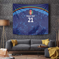 Afghan Atalans Cricket Custom Tapestry Afghanistan Map with Sporty Style