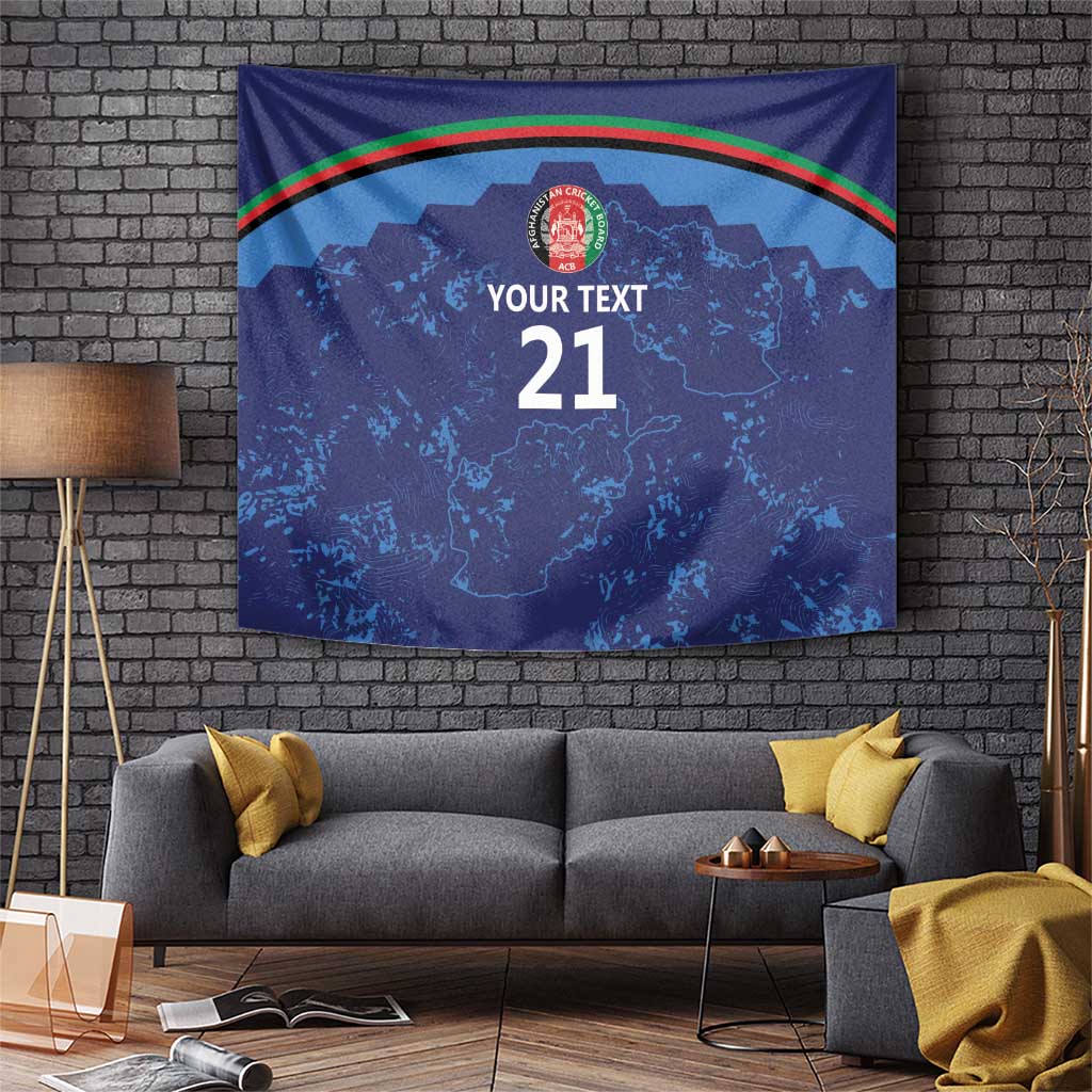 Afghan Atalans Cricket Custom Tapestry Afghanistan Map with Sporty Style