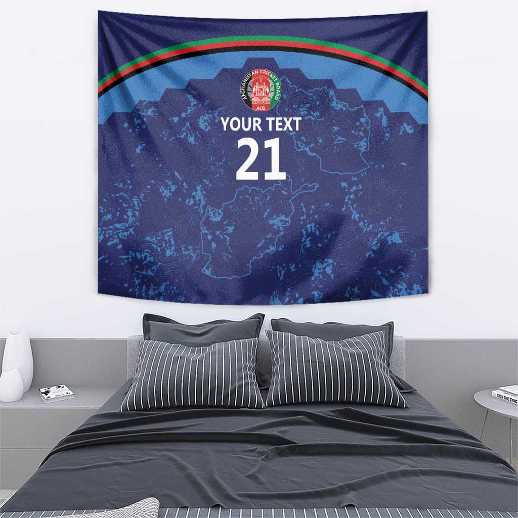 Afghan Atalans Cricket Custom Tapestry Afghanistan Map with Sporty Style