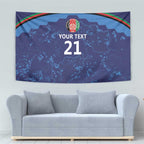Afghan Atalans Cricket Custom Tapestry Afghanistan Map with Sporty Style