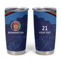 Afghan Atalans Cricket Custom Tumbler Cup Afghanistan Map with Sporty Style
