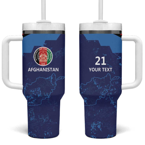Afghan Atalans Cricket Custom Tumbler With Handle Afghanistan Map with Sporty Style