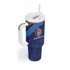 Afghan Atalans Cricket Custom Tumbler With Handle Afghanistan Map with Sporty Style