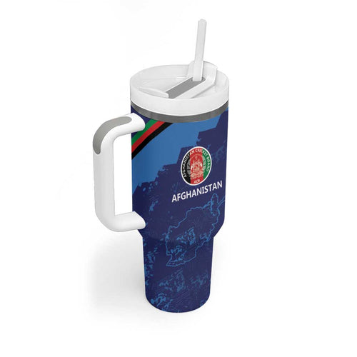 Afghan Atalans Cricket Custom Tumbler With Handle Afghanistan Map with Sporty Style