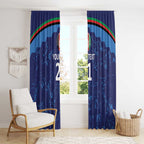 Afghan Atalans Cricket Custom Window Curtain Afghanistan Map with Sporty Style
