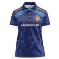 Afghan Atalans Cricket Custom Women Polo Shirt Afghanistan Map with Sporty Style