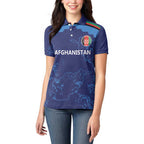Afghan Atalans Cricket Custom Women Polo Shirt Afghanistan Map with Sporty Style