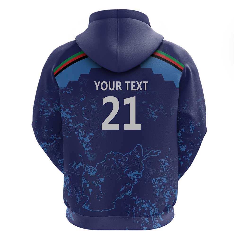 Afghan Atalans Cricket Custom Zip Hoodie Afghanistan Map with Sporty Style