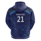 Afghan Atalans Cricket Custom Zip Hoodie Afghanistan Map with Sporty Style