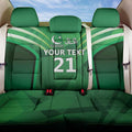 Pakistan Cricket Custom Back Car Seat Cover The Green Shirts with Sporty Pattern