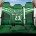 Pakistan Cricket Custom Back Car Seat Cover The Green Shirts with Sporty Pattern