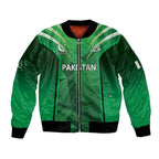Pakistan Cricket Custom Bomber Jacket The Green Shirts with Sporty Pattern