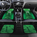 Pakistan Cricket Custom Car Mats The Green Shirts with Sporty Pattern
