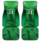 Pakistan Cricket Custom Car Mats The Green Shirts with Sporty Pattern
