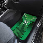 Pakistan Cricket Custom Car Mats The Green Shirts with Sporty Pattern