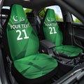 Pakistan Cricket Custom Car Seat Cover The Green Shirts with Sporty Pattern