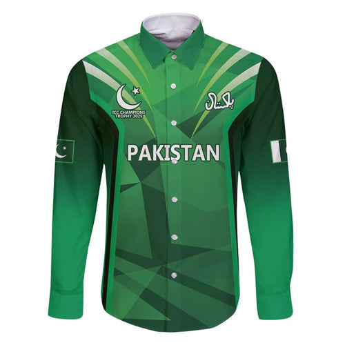 Pakistan Cricket Custom Family Matching Off Shoulder Short Dress and Hawaiian Shirt The Green Shirts with Sporty Pattern