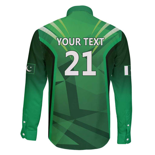 Pakistan Cricket Custom Family Matching Short Sleeve Bodycon Dress and Hawaiian Shirt The Green Shirts with Sporty Pattern