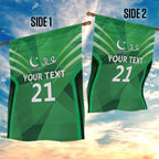 Pakistan Cricket Custom Garden Flag The Green Shirts with Sporty Pattern