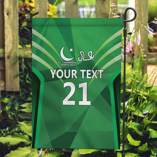 Pakistan Cricket Custom Garden Flag The Green Shirts with Sporty Pattern