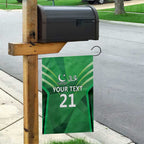 Pakistan Cricket Custom Garden Flag The Green Shirts with Sporty Pattern