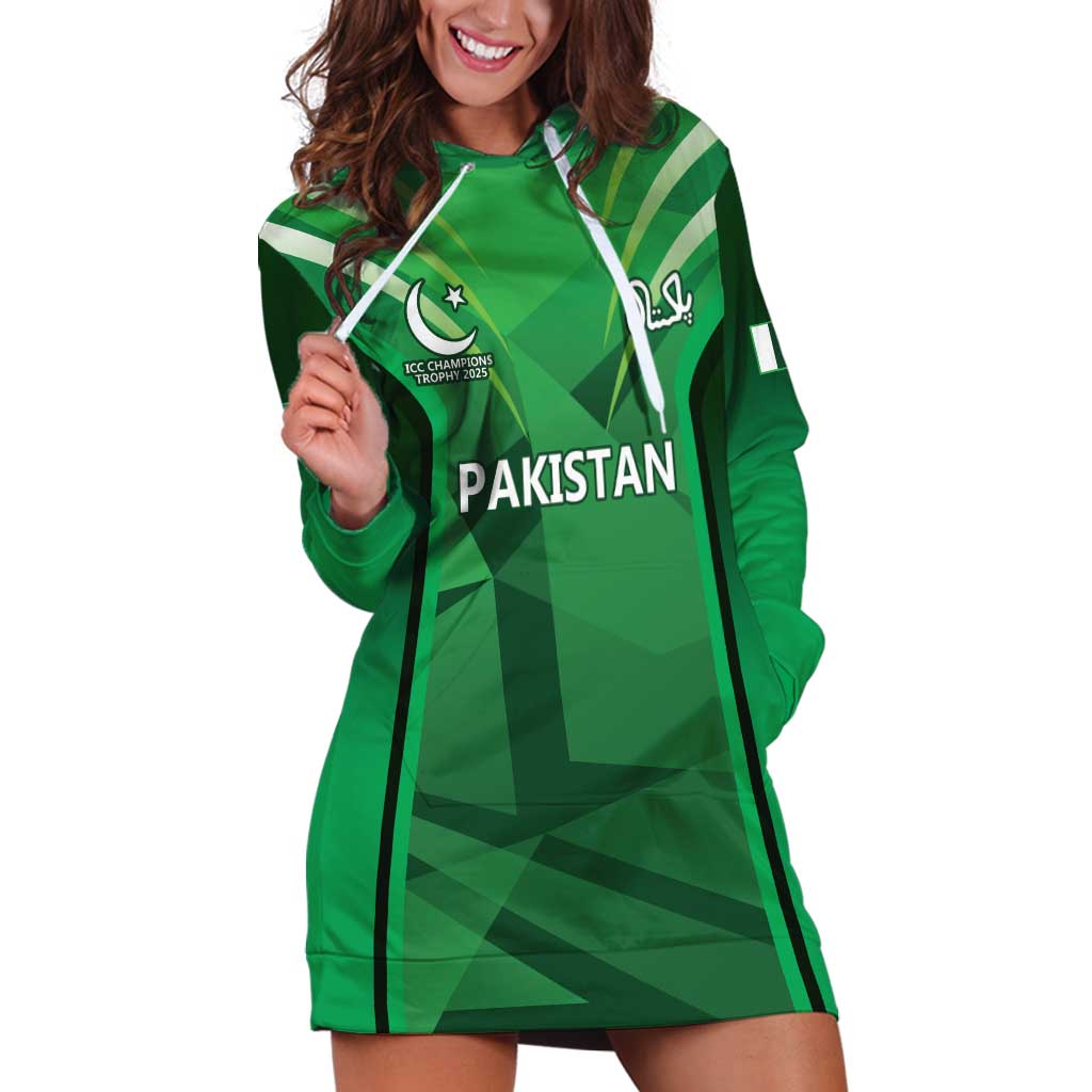 Pakistan Cricket Custom Hoodie Dress The Green Shirts with Sporty Pattern