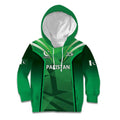 Pakistan Cricket Custom Kid Hoodie The Green Shirts with Sporty Pattern