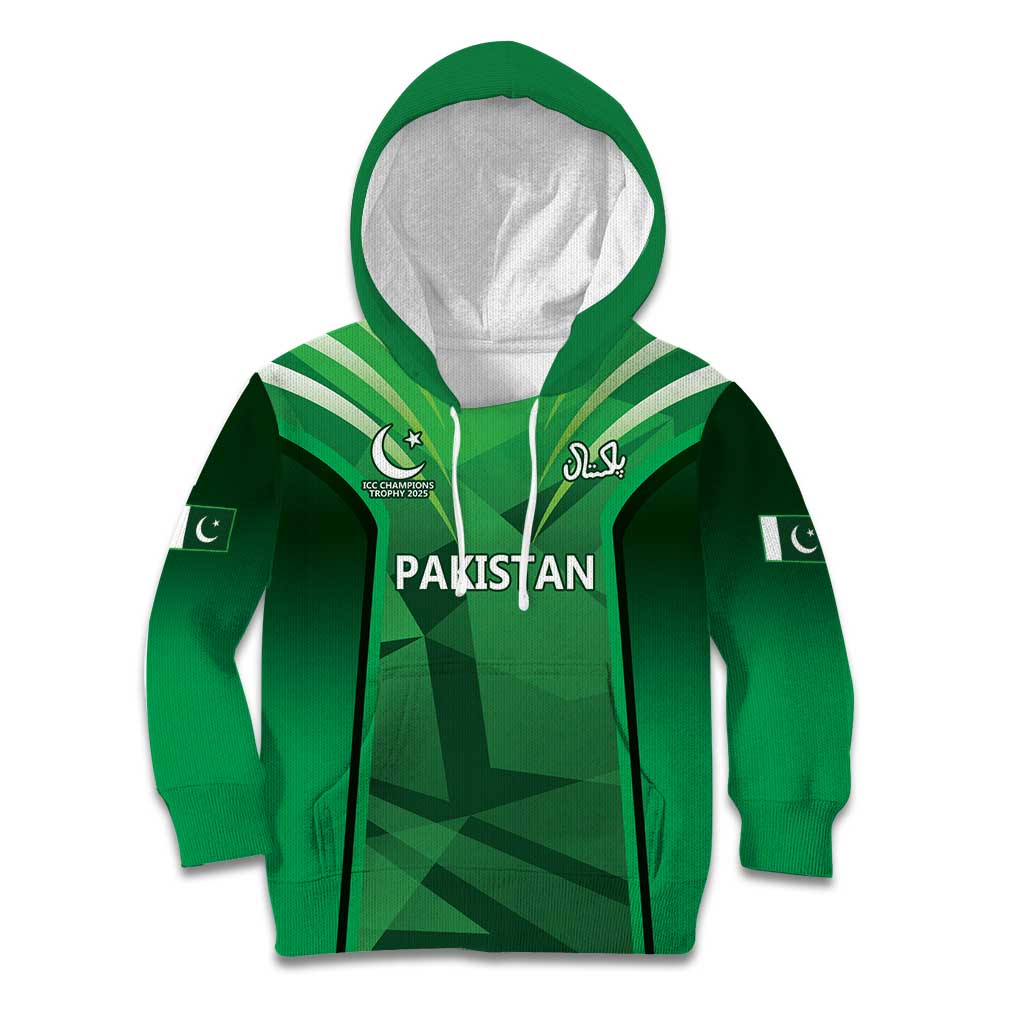 Pakistan Cricket Custom Kid Hoodie The Green Shirts with Sporty Pattern
