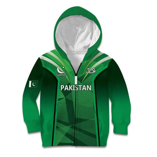 Pakistan Cricket Custom Kid Hoodie The Green Shirts with Sporty Pattern