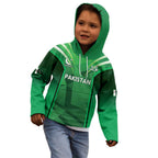 Pakistan Cricket Custom Kid Hoodie The Green Shirts with Sporty Pattern
