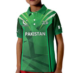Pakistan Cricket Custom Kid Polo Shirt The Green Shirts with Sporty Pattern