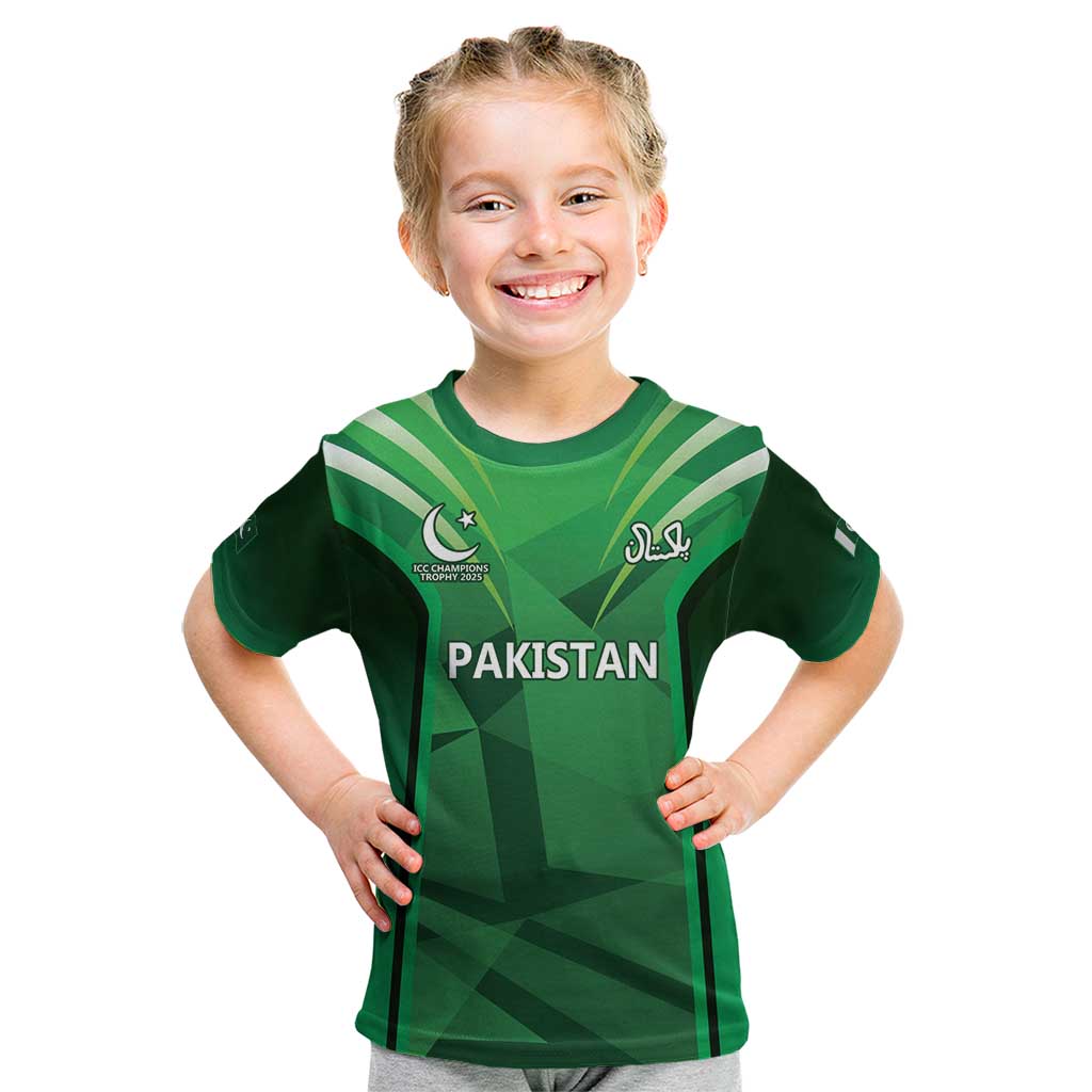 Pakistan Cricket Custom Kid T Shirt The Green Shirts with Sporty Pattern