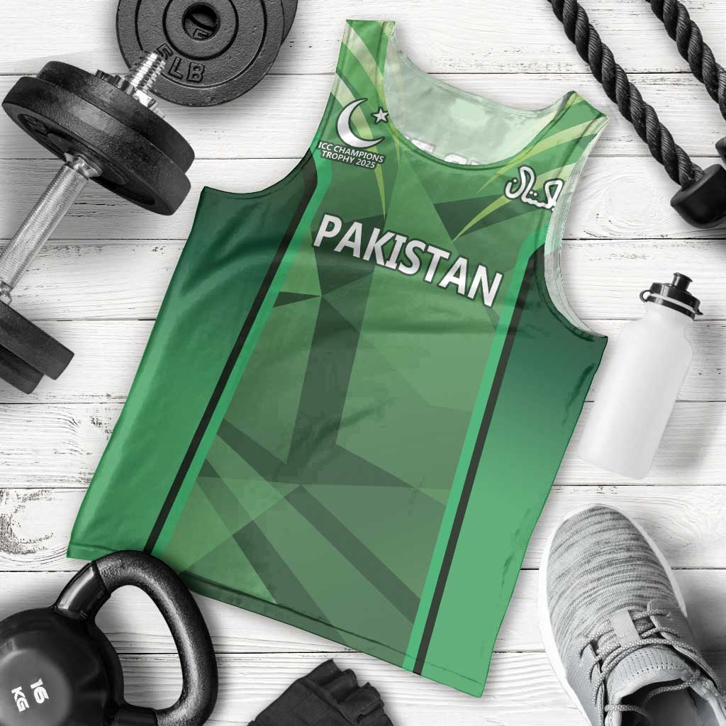 Pakistan Cricket Custom Men Tank Top The Green Shirts with Sporty Pattern