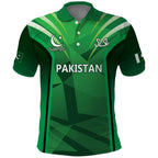 Pakistan Cricket Custom Polo Shirt The Green Shirts with Sporty Pattern