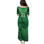 Pakistan Cricket Custom Puletasi The Green Shirts with Sporty Pattern