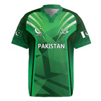 Pakistan Cricket Custom Rugby Jersey The Green Shirts with Sporty Pattern
