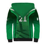 Pakistan Cricket Custom Sherpa Hoodie The Green Shirts with Sporty Pattern