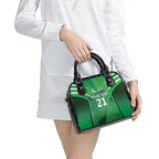 Pakistan Cricket Custom Shoulder Handbag The Green Shirts with Sporty Pattern