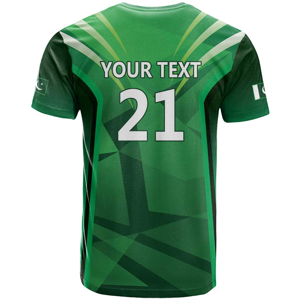 Pakistan Cricket Custom T Shirt The Green Shirts with Sporty Pattern