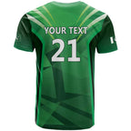 Pakistan Cricket Custom T Shirt The Green Shirts with Sporty Pattern