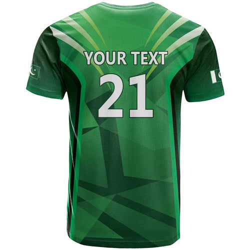 Pakistan Cricket Custom T Shirt The Green Shirts with Sporty Pattern
