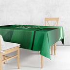 Pakistan Cricket Custom Tablecloth The Green Shirts with Sporty Pattern
